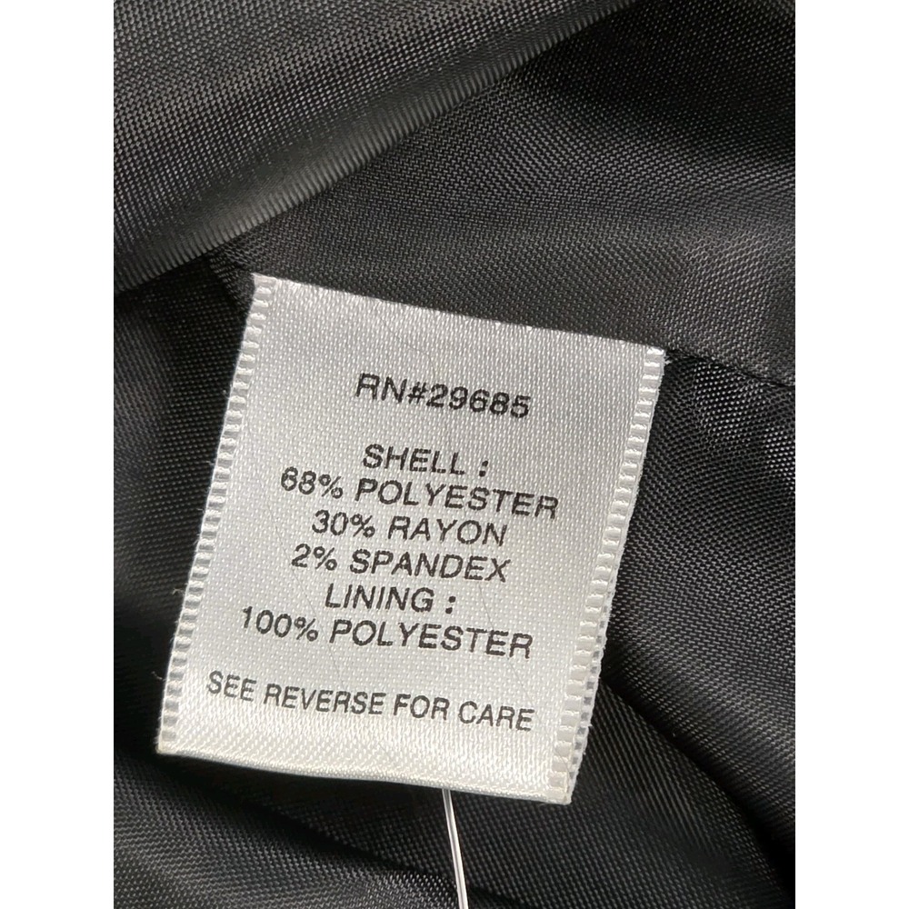 Pendleton Blazer Jacket Women 10 BLACK Single Button Mid Length‎ Polyester Blend - Picture 7 of 8
